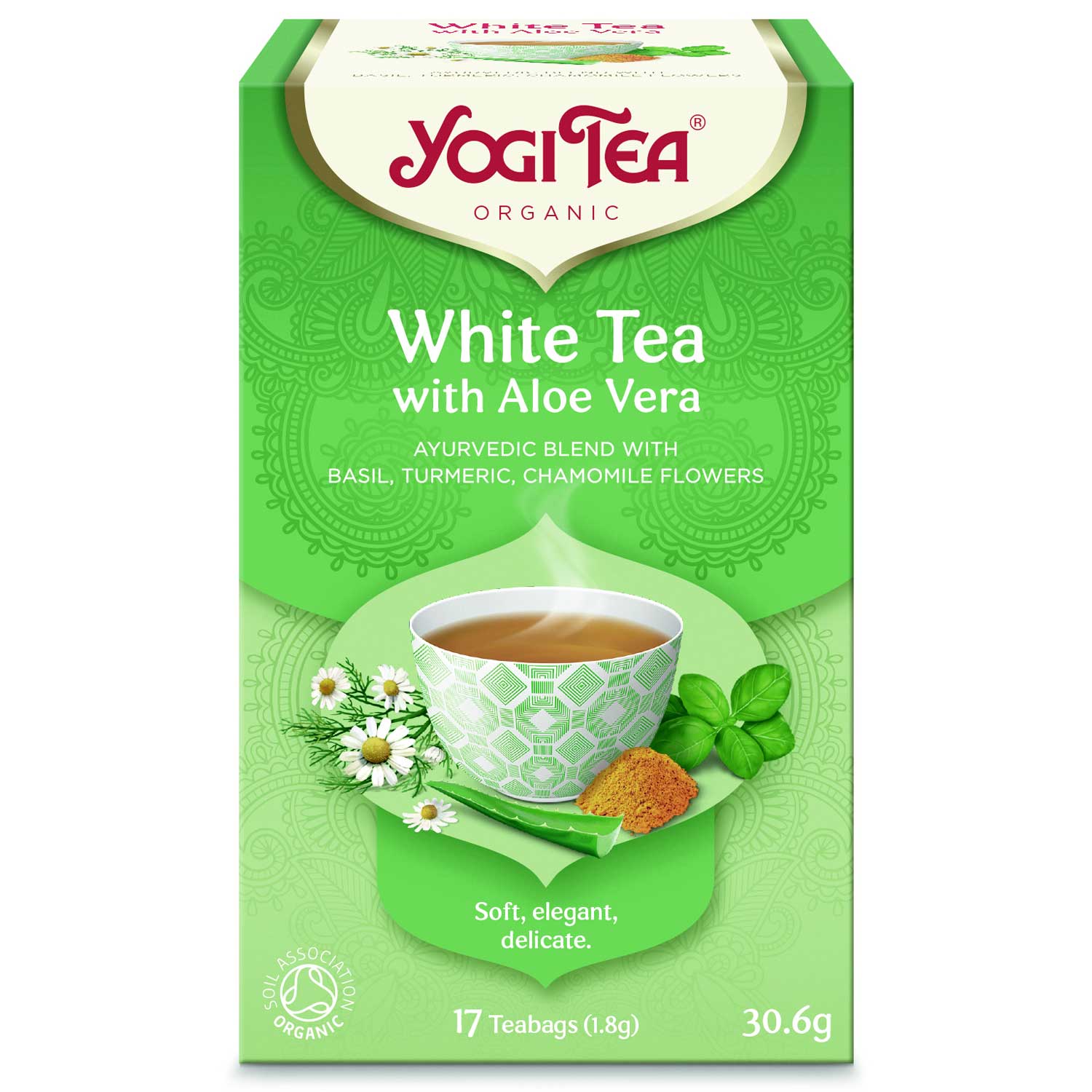 Yogi Tea - fehér tea aloe verával 17 x 1,8 g