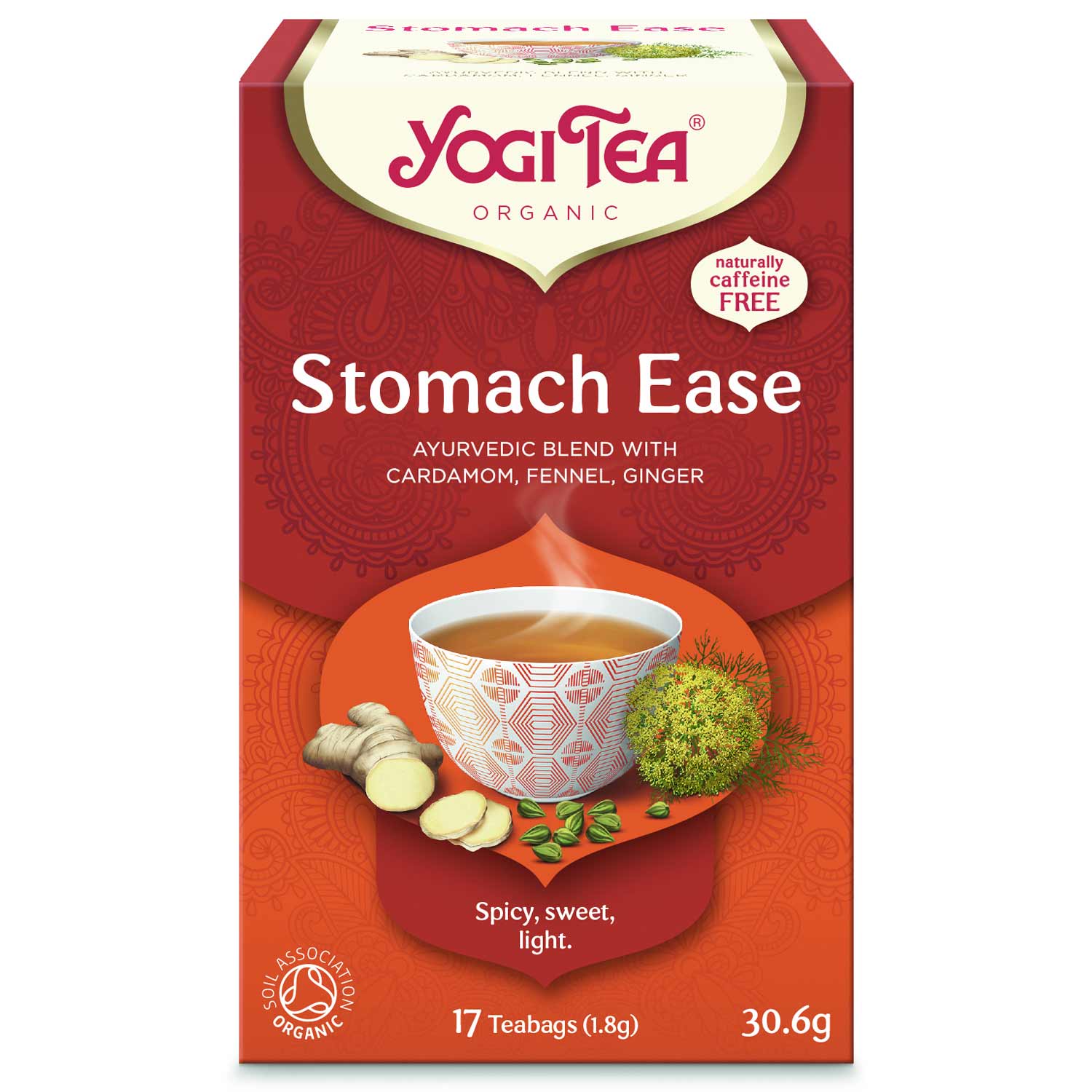 Yogi Tea Stomach Ease ájurvédikus gyógytea 17 × 1,8 g