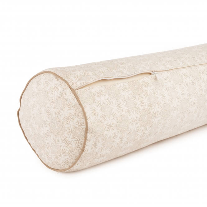 Bodhi Yoga Bodhi Maharaja Bolster jógához Madurai (ecru) 65 x 23 cm Töltelék: Kapok