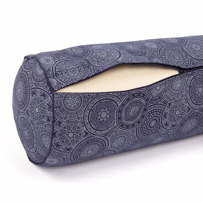 Bodhi Yoga Bodhi Maharaja Yoga Mandala Bolster (sötétkék) 65 x 23 cm Töltelék: Kapok