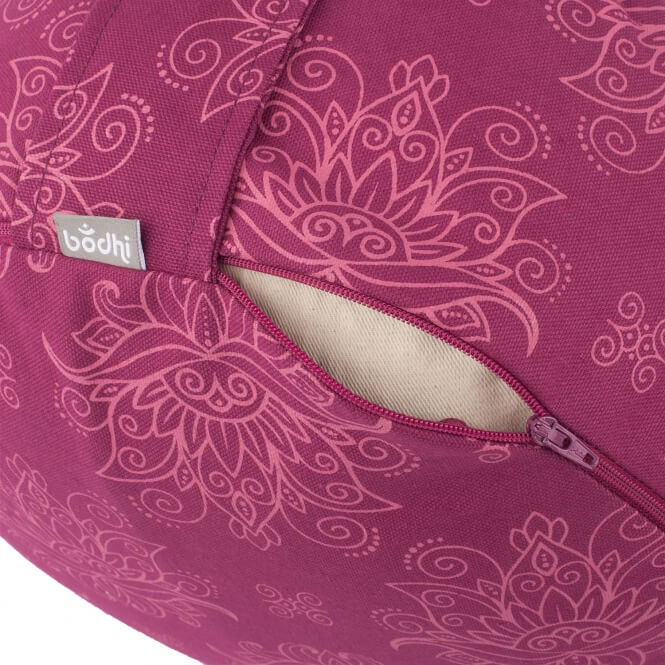Bodhi Yoga Bodhi Maharaja Rondo Lotus Berry meditációs párna 32 x 20 cm Töltelék: Tönköly