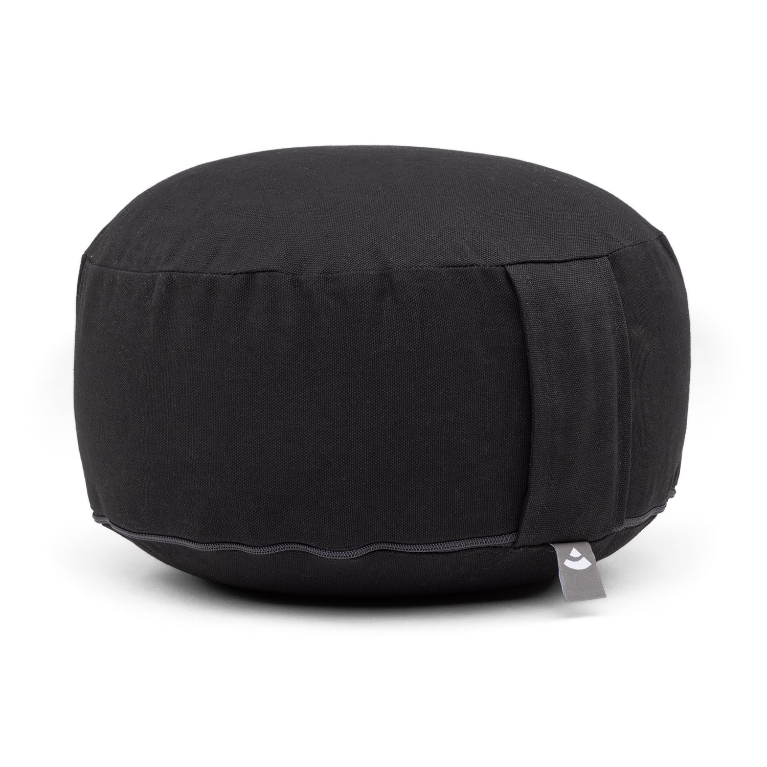 Bodhi Yoga Bodhi meditációs párna RONDO BASIC 30 x20 cm-es tönkölytöltéssel Szín: Fekete