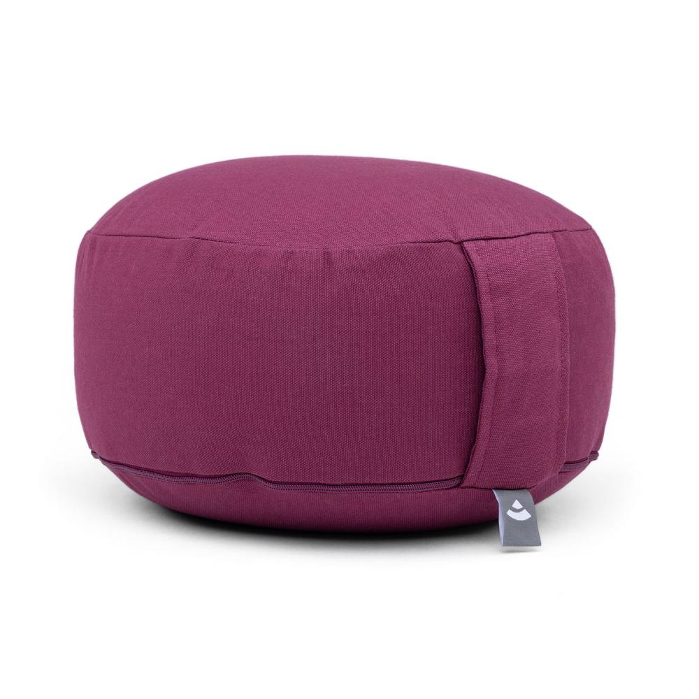 Bodhi Yoga Bodhi meditációs párna RONDO BASIC 30 x20 cm-es tönkölytöltéssel Szín: Fekete