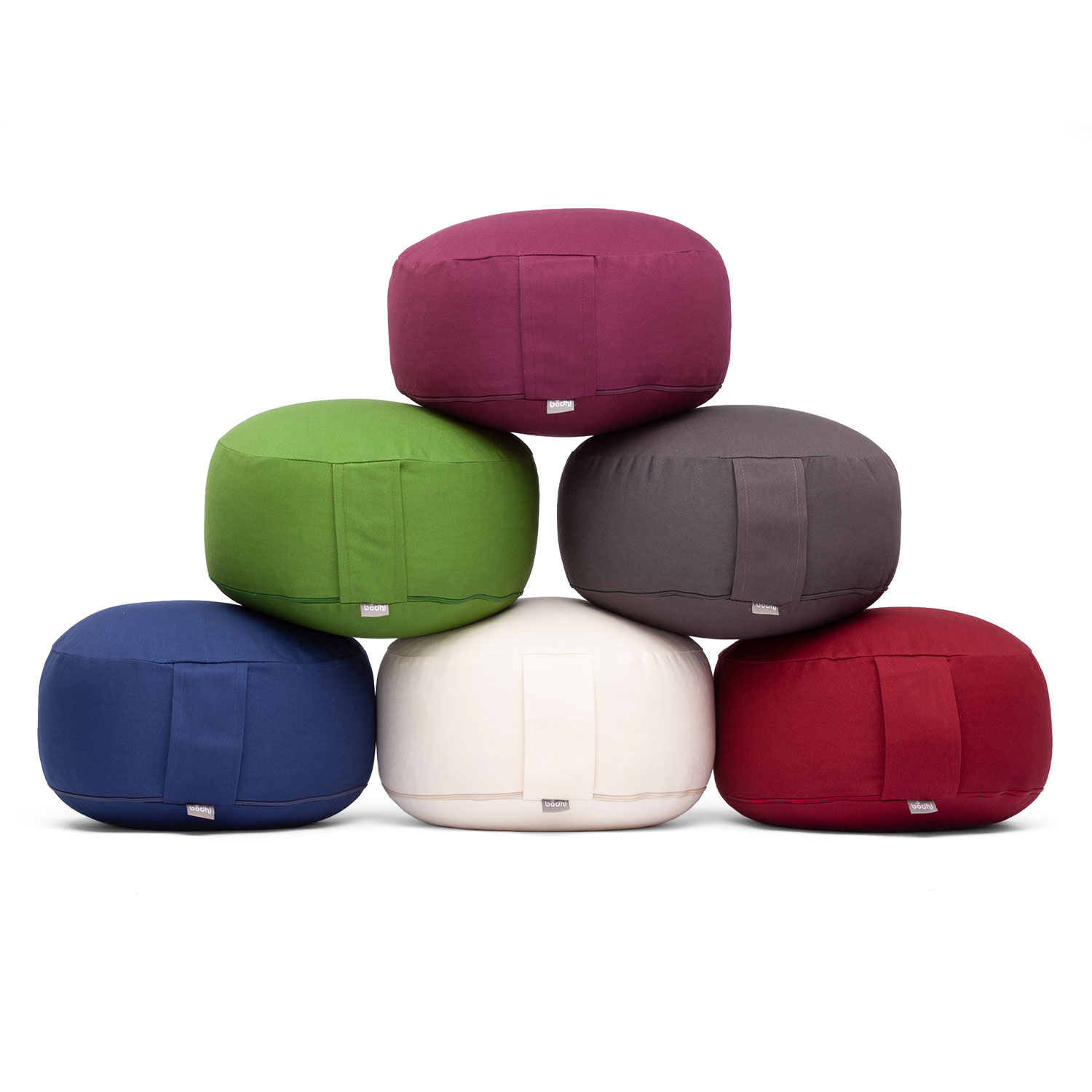 Bodhi Yoga Bodhi meditációs párna RONDO ECO 32 x 20 cm-es tönköly töltelékkel Szín: szürke