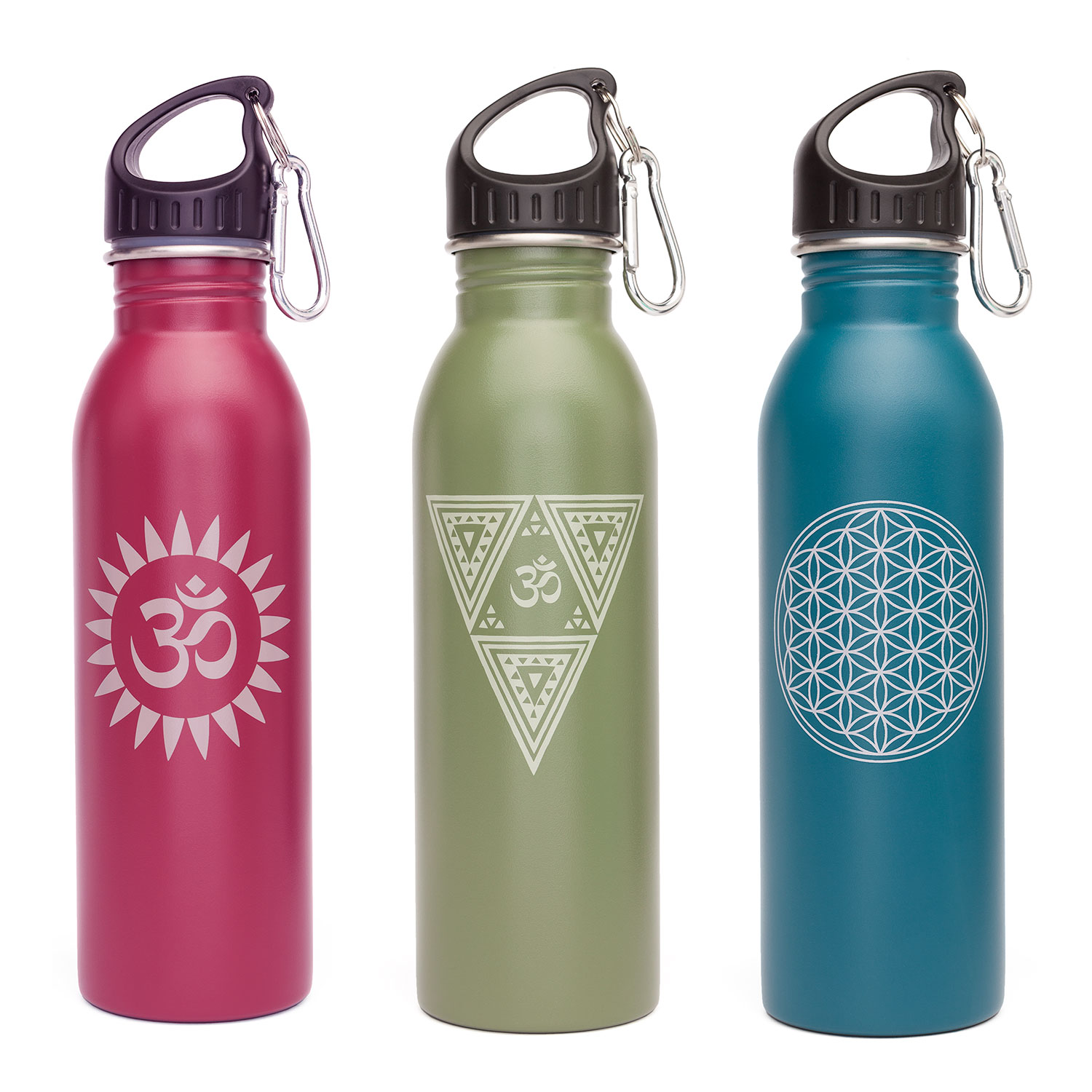 Bodhi Yoga Bodhi Bottle rozsdamentes acélüveg, szívószállal és mintávlal 700 ml 3 szín Szín: fehér