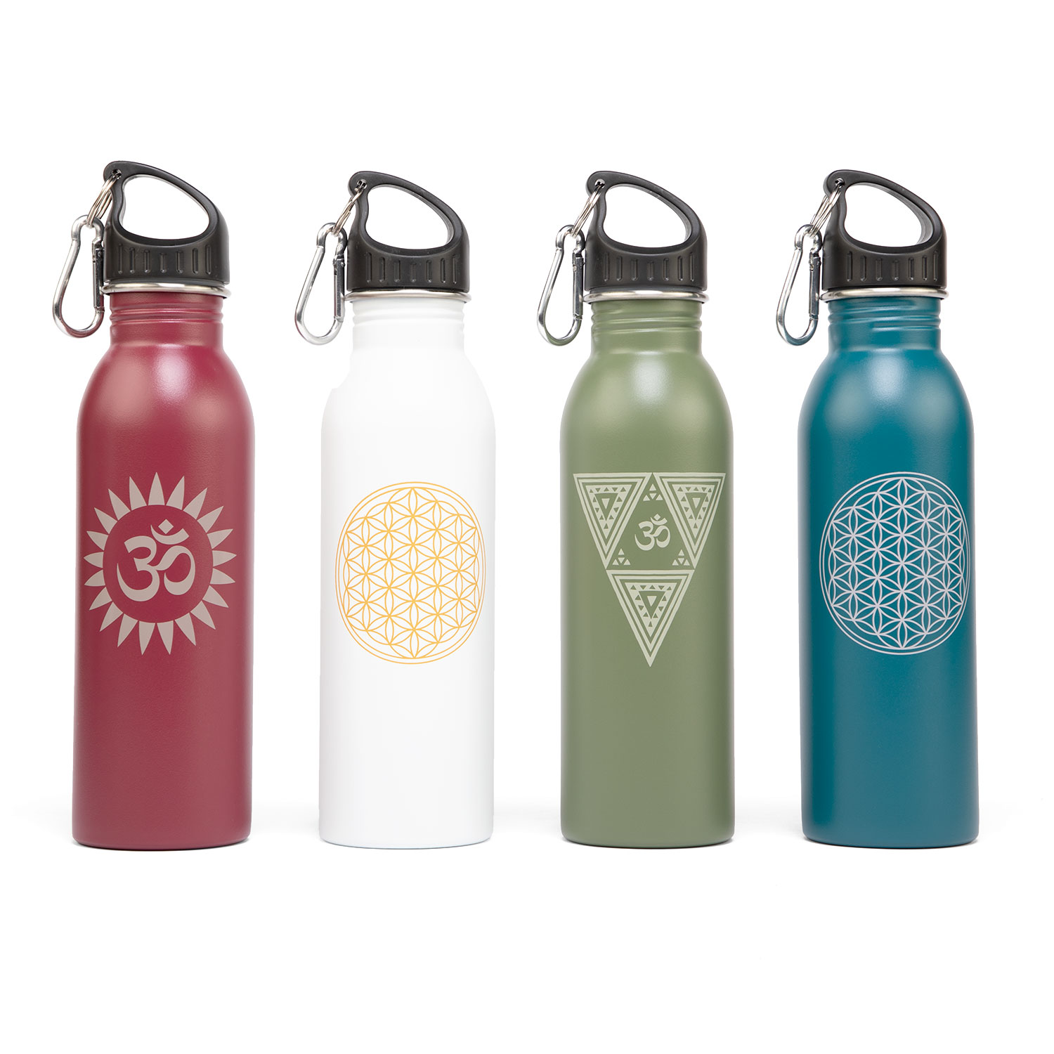 Bodhi Yoga Bodhi Bottle rozsdamentes acélüveg, szívószállal és mintávlal 700 ml 3 szín Szín: fehér