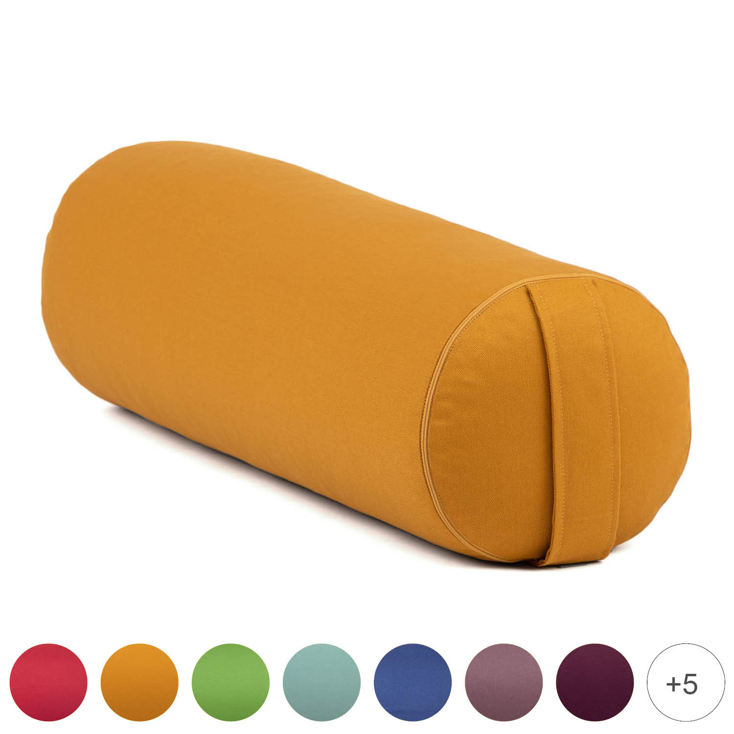 Bodhi Yoga Bolster jógahenger ECO tönköly 100% organikus pamut 65 x 22 cm Szín: szürke