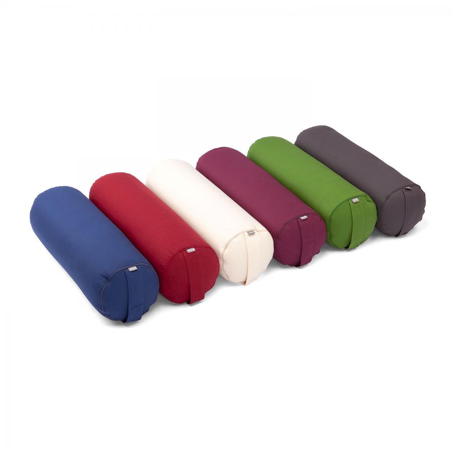 Bodhi Yoga Bolster jógahenger ECO tönköly 100% organikus pamut 65 x 22 cm Szín: szürke
