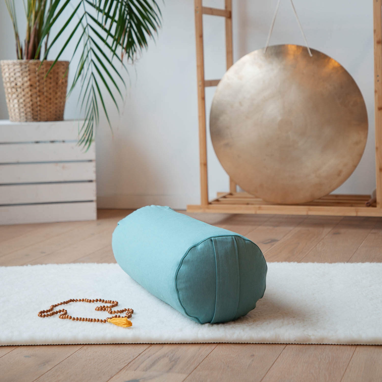 Bodhi Yoga Bolster jógahenger ECO kapok 100% bio pamut 65 x 22 cm Szín: Sötétkék