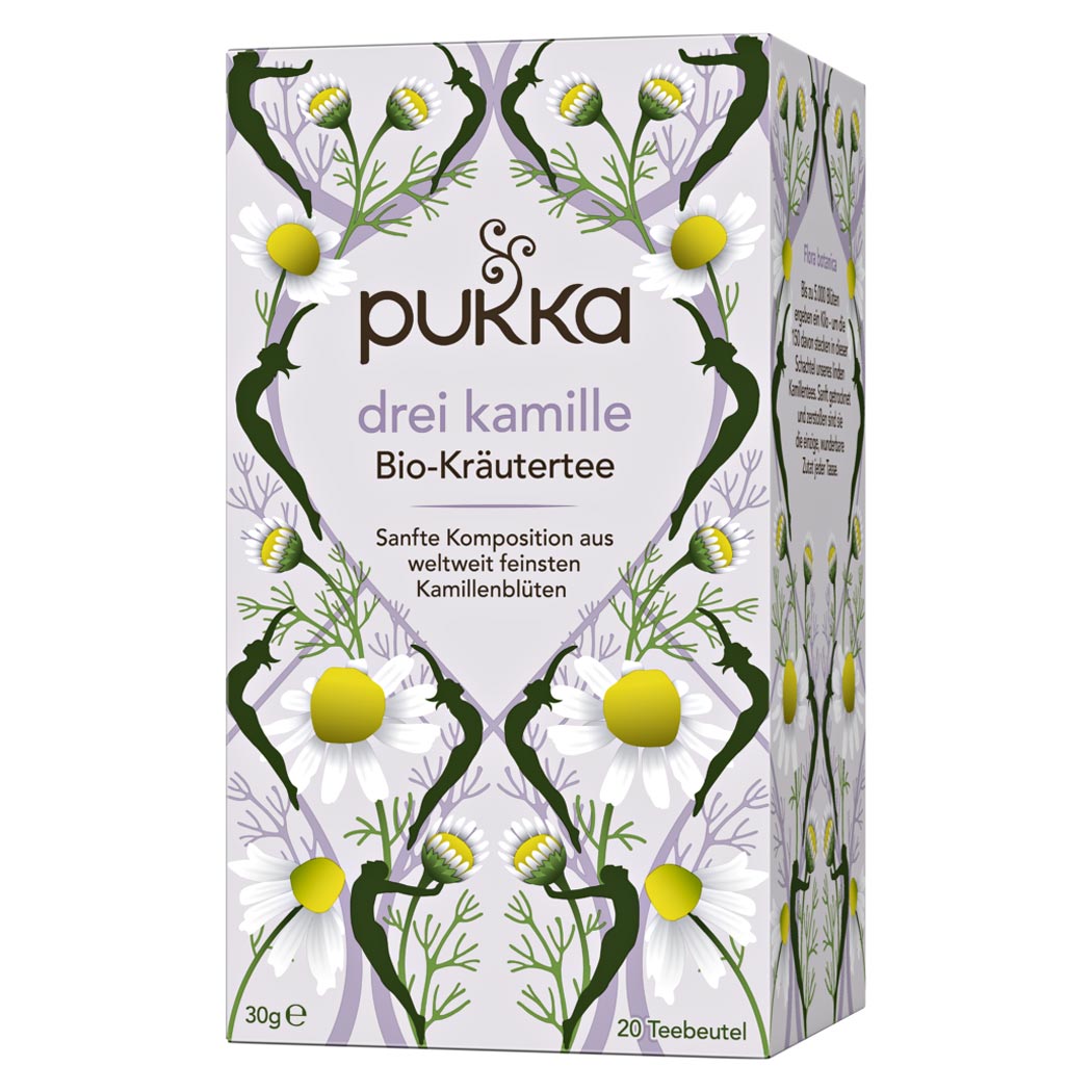 Pukka Herbs PUKKA gyógynövények ájurvédikus bio tea Three Chamomile 20 teafilter
