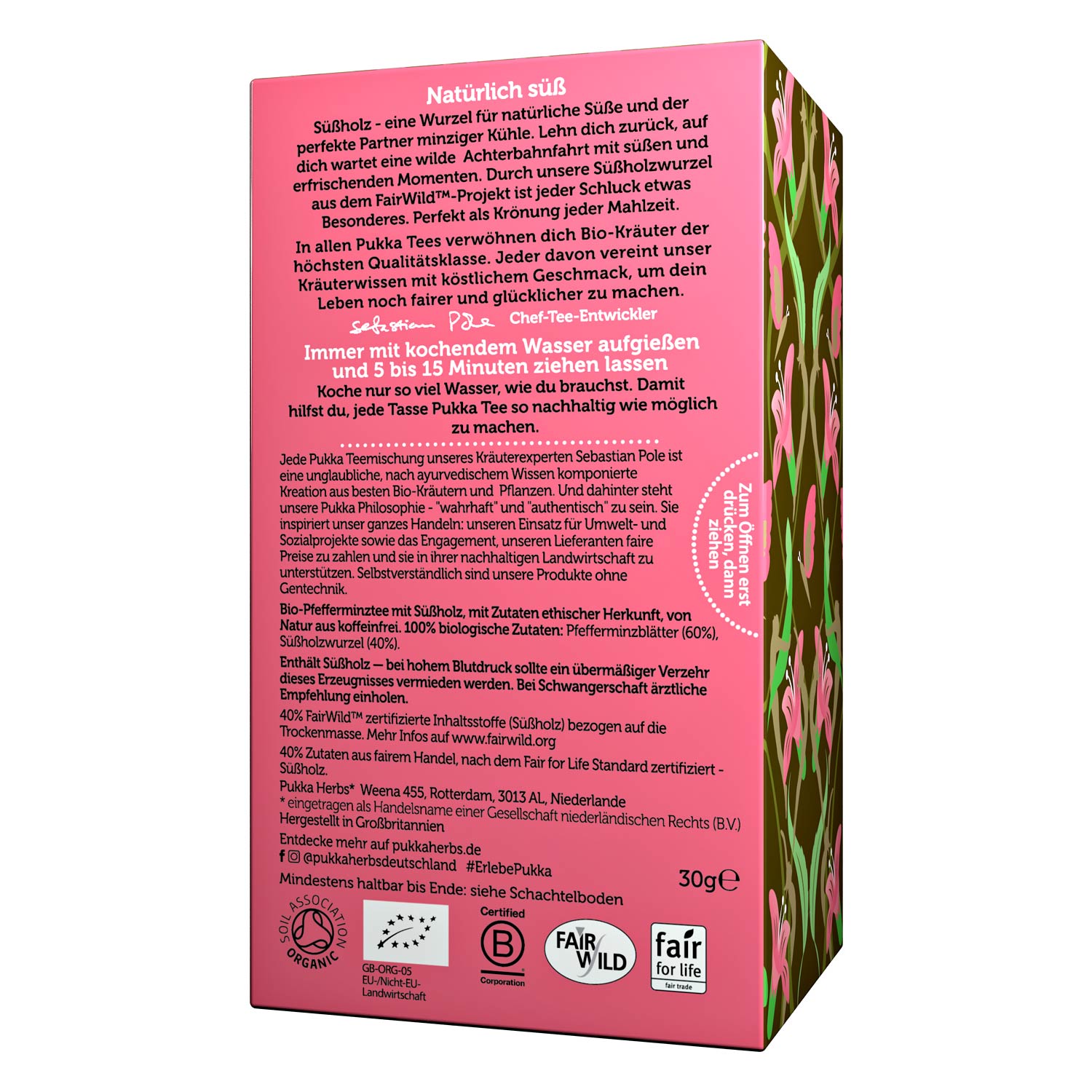 PUKKA Herbs ájurvédikus organikus  gyógynövénykeverék tea- Borsmenta és édesgyökér 20 db teafilter