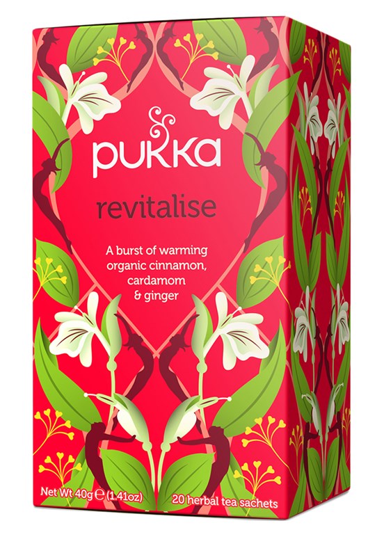 Pukka Herbs PUKKA gyógynövények ájurvédikus bio tea Revitalise 20 teafilter