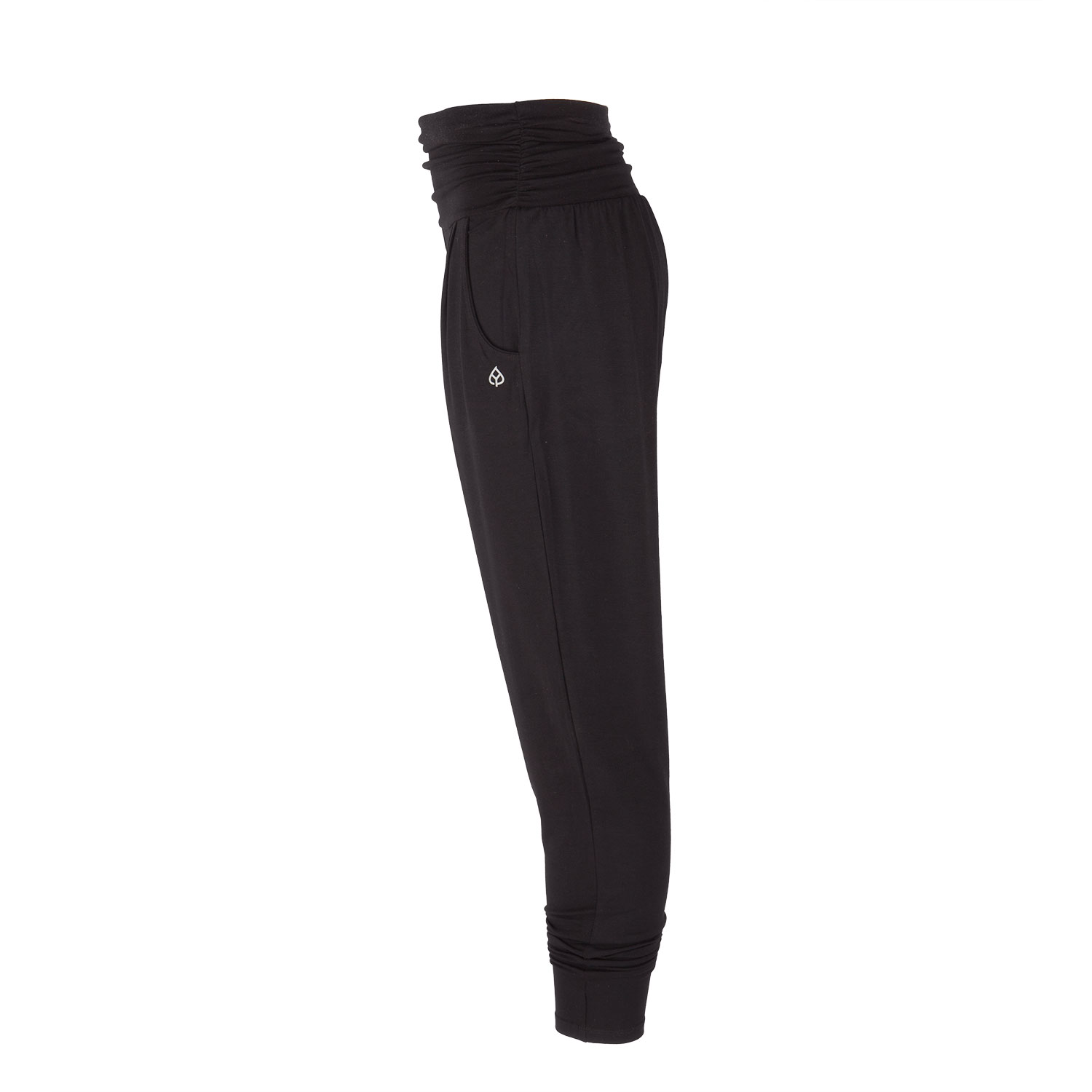 Bodhi Yamadhi Bodhi Yoga Yamadhi Loose Yoga Pants nadrág jógához fekete, zsebbel Méret: XS