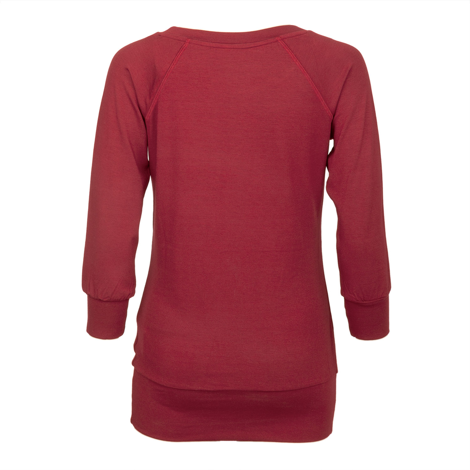 Bodhi Yamadhi Bodhi Yoga Yamadhi Casual felső 3/4 ujjú bordó Veľkosť: M