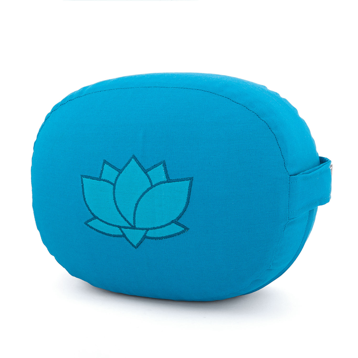 Bodhi Yoga Bodhi meditációs párna ovális lótuszvirággal, organikus pamutból, 29 x 15 cm Farba: Sivá
