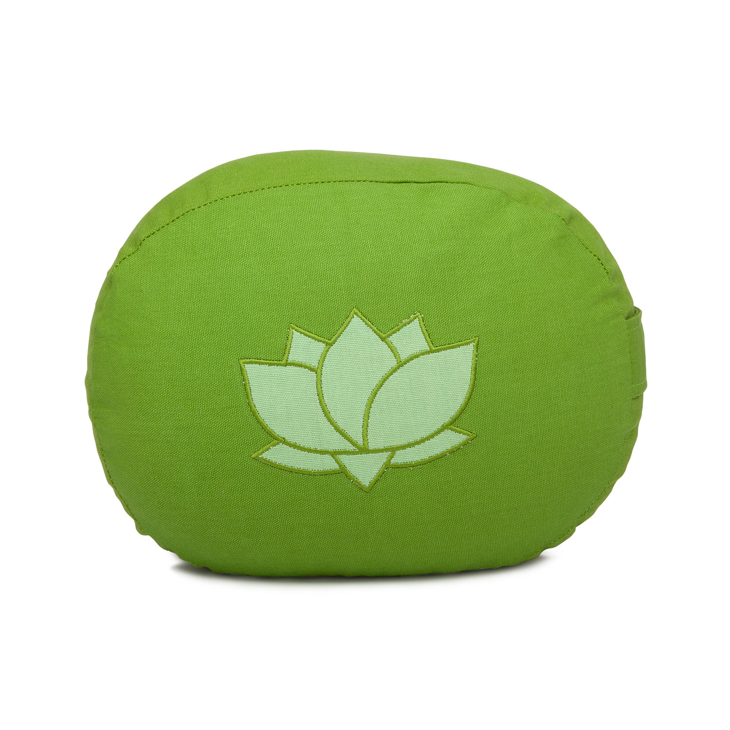 Bodhi Yoga Bodhi meditációs párna ovális lótuszvirággal, organikus pamutból, 29 x 15 cm Farba: Sivá