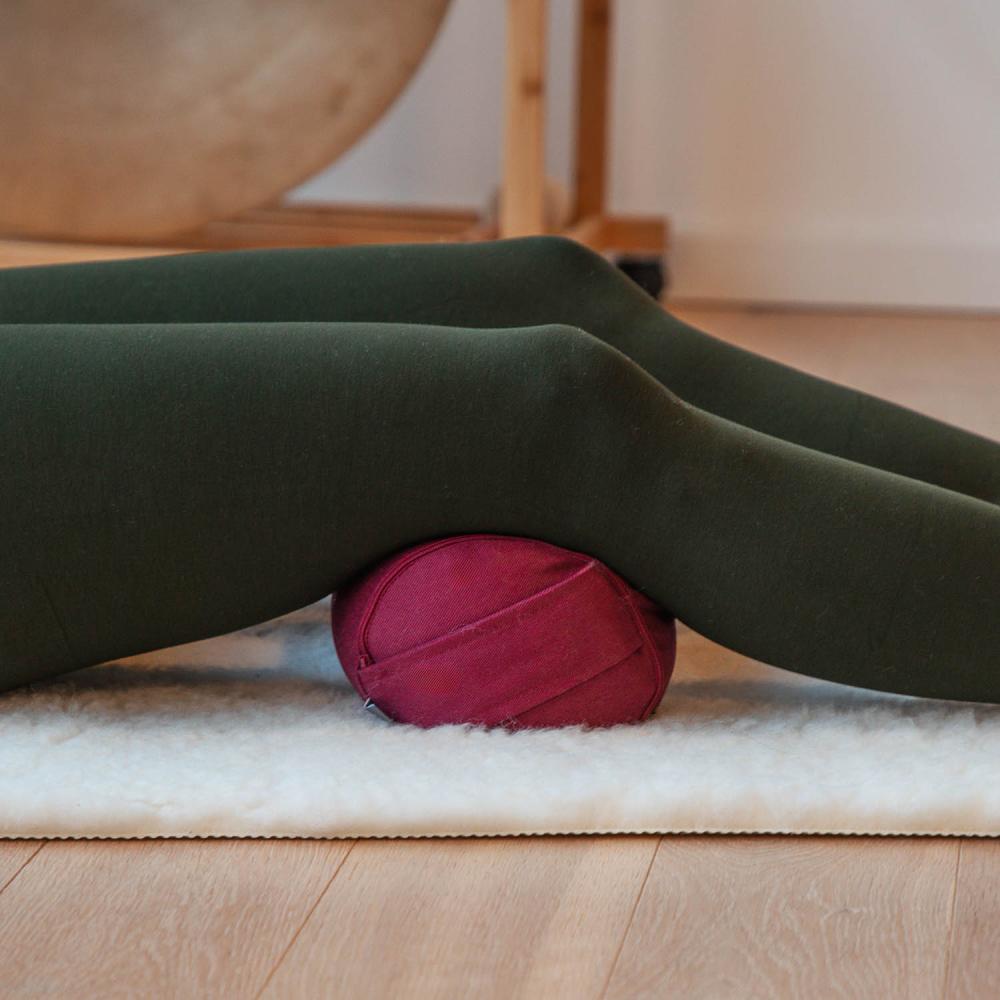 Bodhi Yoga MINI Bolster - Neckroll ECO 100% organikus pamut 38 x 14 cm Szín: Taupe