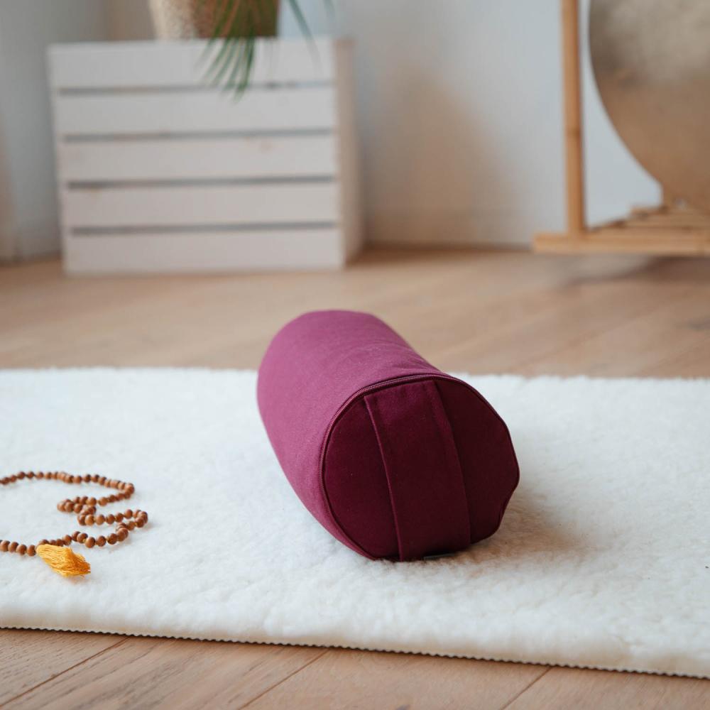 Bodhi Yoga MINI Bolster - Neckroll ECO 100% organikus pamut 38 x 14 cm Szín: Taupe