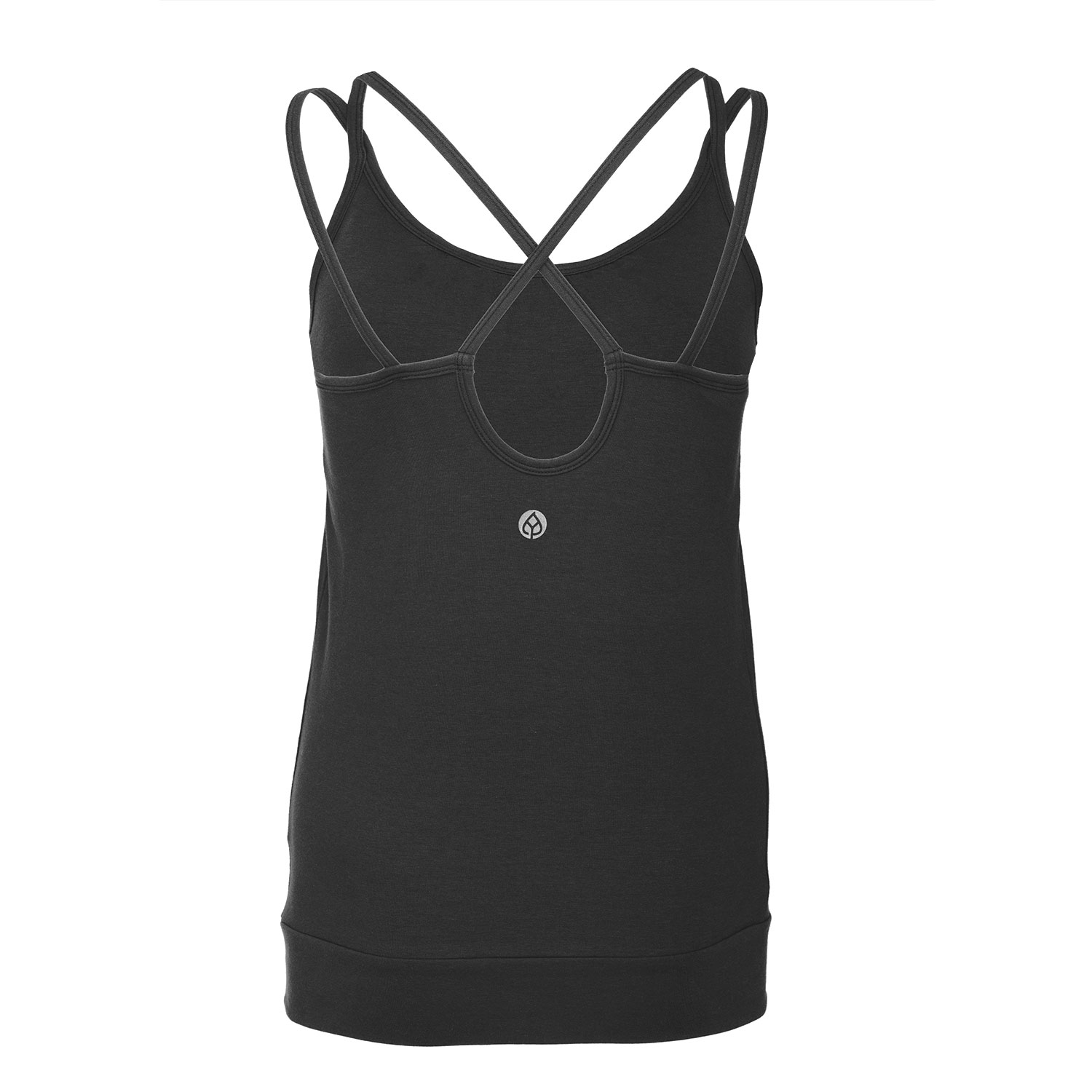 Bodhi Yamadhi Bodhi Yoga Yamadhi Spaghetti organikus pamut felső fekete Méret: XL