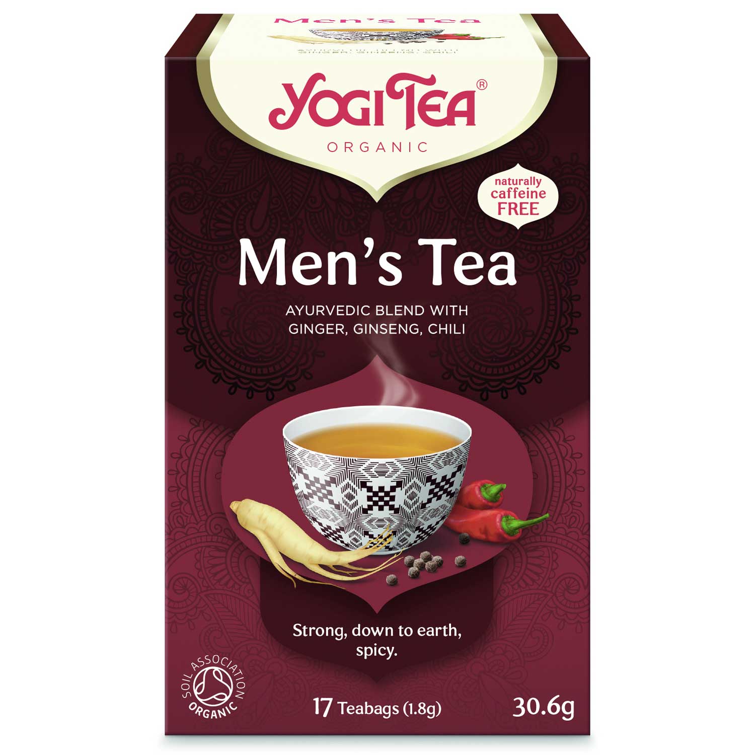 Yogi Tea Bio férfi tea (Männer tee) organikus fűszerkivonattal 17 x 2 g