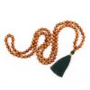 489sdg yoga kleidung mala aus holz mit sandelholz duft dunkelgruene quaste