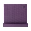 ymaa yoga meditation pilates yogamatte asana aubergine above halb gerollt gedreht