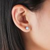 tachyonizovane strieborne zirkonove nausnice earrings sterling silver 7 mm 3