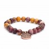 401dbm yoga mala armband dotter stein charm blume des lebens