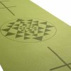 896oy yoga leaela yogamatte yantra alignment 183 x 60 cm 4 mm pvc olive