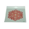 Slnečná nalepovacia Mandala na okno červená - Sunseal (Priemer 24 cm)