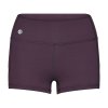 ns011as shorty niyama essentials wmn gym shortie dark purple front