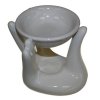Keramická aroma lampa Pomocná ruka 12 cm (Farba Biela)
