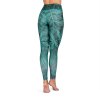 l1001h niyama yoga leggings enchanted forrest high waist back petrol