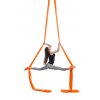 Aerial Yoga JUST Perfect Set súprava siete a karabíny na Fly fit a Aerial vhodná aj pre deti - 7 m (Farba Čierna)