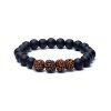 Flexity Rudraksha náramok na ruku (Typ Tiger eye, Lava stone)
