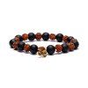 Flexity Rudraksha náramok na ruku (Typ Tiger eye, Lava stone)