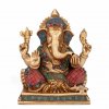 gan20b meditation zubehoer ganesh statue mehrfarbig frontal