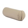 Bodhi Yoga Bolster valec na jogu ECO kapok 100% organická bavlna 65 x 22 cm (Farba Baklažánová)