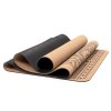 632cem yoga meditation pilates yogamatte kork ethno mandala gefalten