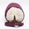 157a yoga meditation pilates yoga bolster eco baumwolle aubergine