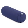 157b yoga meditation pilates yoga mini bolster eco baumwolle blau schraeg
