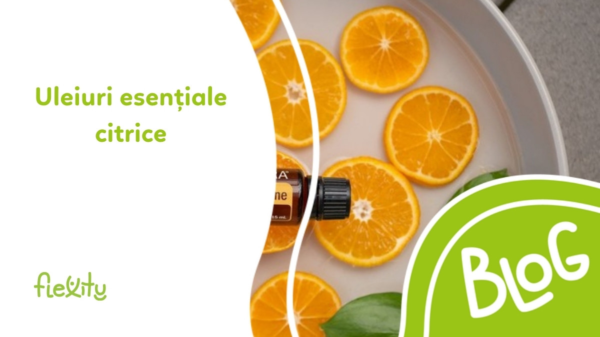 Uleiuri esențiale citrice: portocală, lămâie, bergamotă