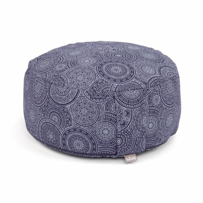 Bodhi Yoga Bodhi Maharaja Rondo – Pernă de meditație Mandala (Dark Blue) 32 x 20 cm Umplere: Speltă