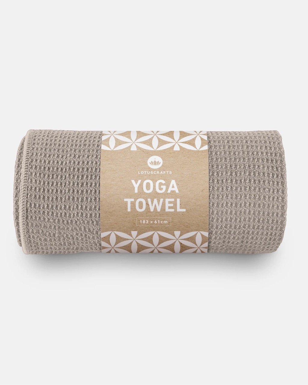 Prosop de yoga Lotuscrafts GRIP prosop de yoga 183 x 61 cm Culoare: Taupe