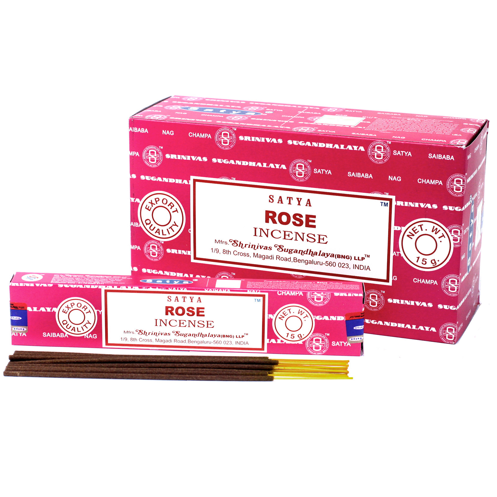 Ancient Wisdom AWG Satya Rose - bețișoare parfumate Rose 15 g