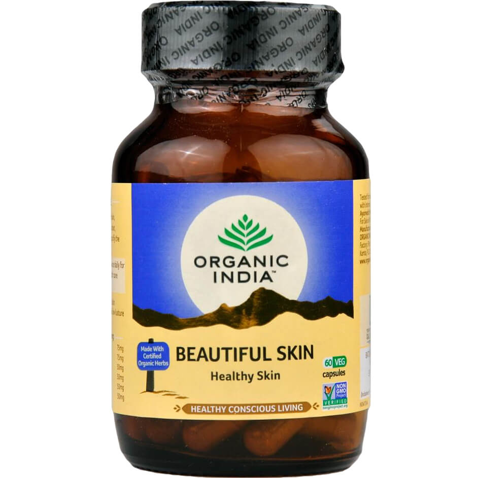 Organic India B-Skin capsule 60 buc piele sănătoasă, acnee, curățarea ficatului