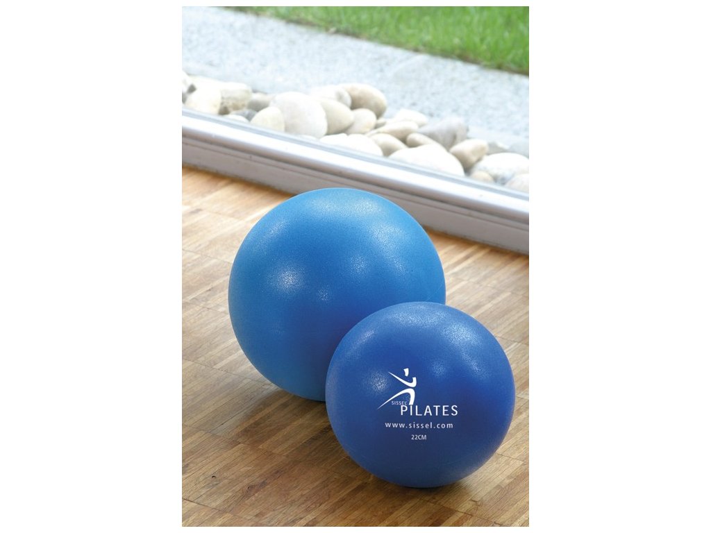 Sissel Pilates Ball Soft Pilates Ball 3 dimensiuni Culoare: Albastru 22 cm