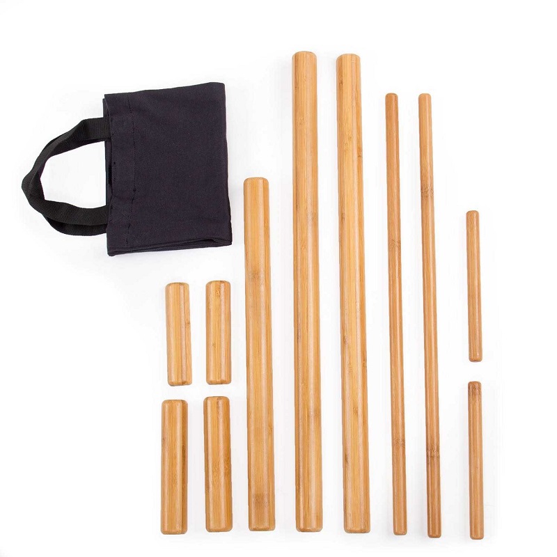 Bodhi Yoga Set de bețe de masaj Bodhi din bambus, 11 piese