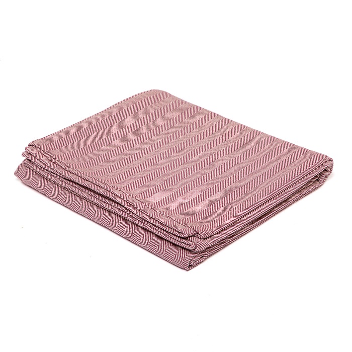 Pătură de yoga din bumbac Bodhi Yoga Nidra 150 x 200 cm Culoare: Vânătă