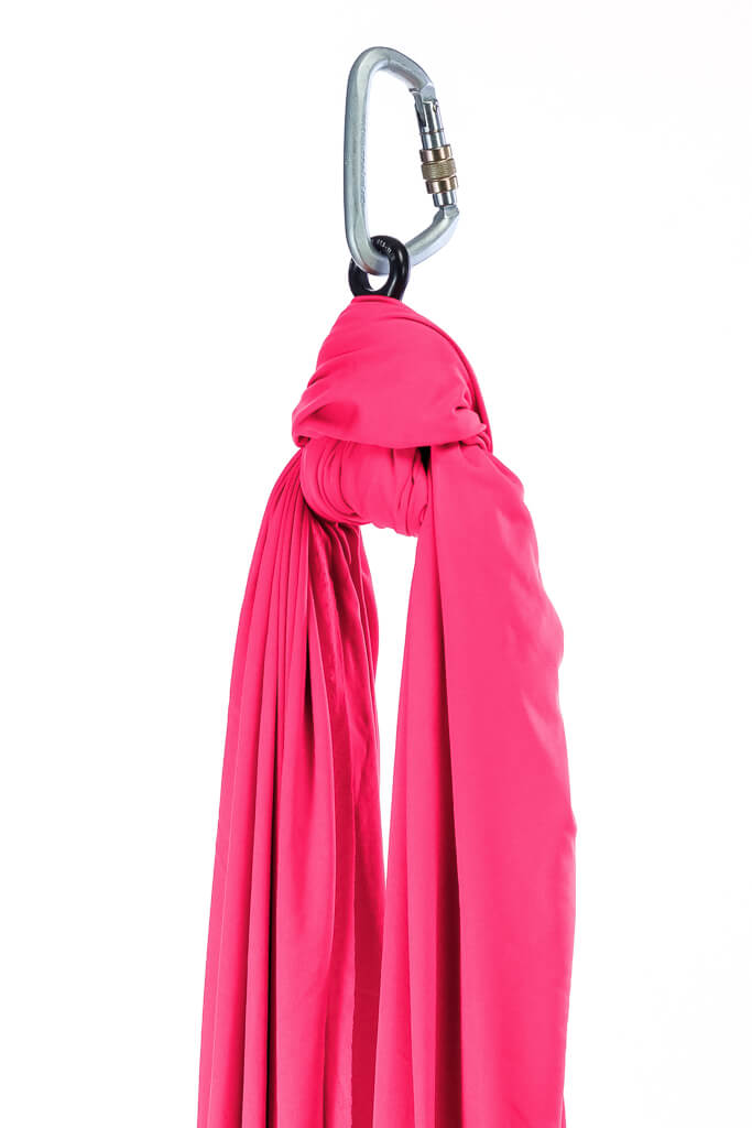 Aerialsilks Set plasă și carabină Aerial Yoga JUST Perfect Set pentru Fly și Aerial Yoga, potrivit și pentru copii – 6 m Culoare: Magenta